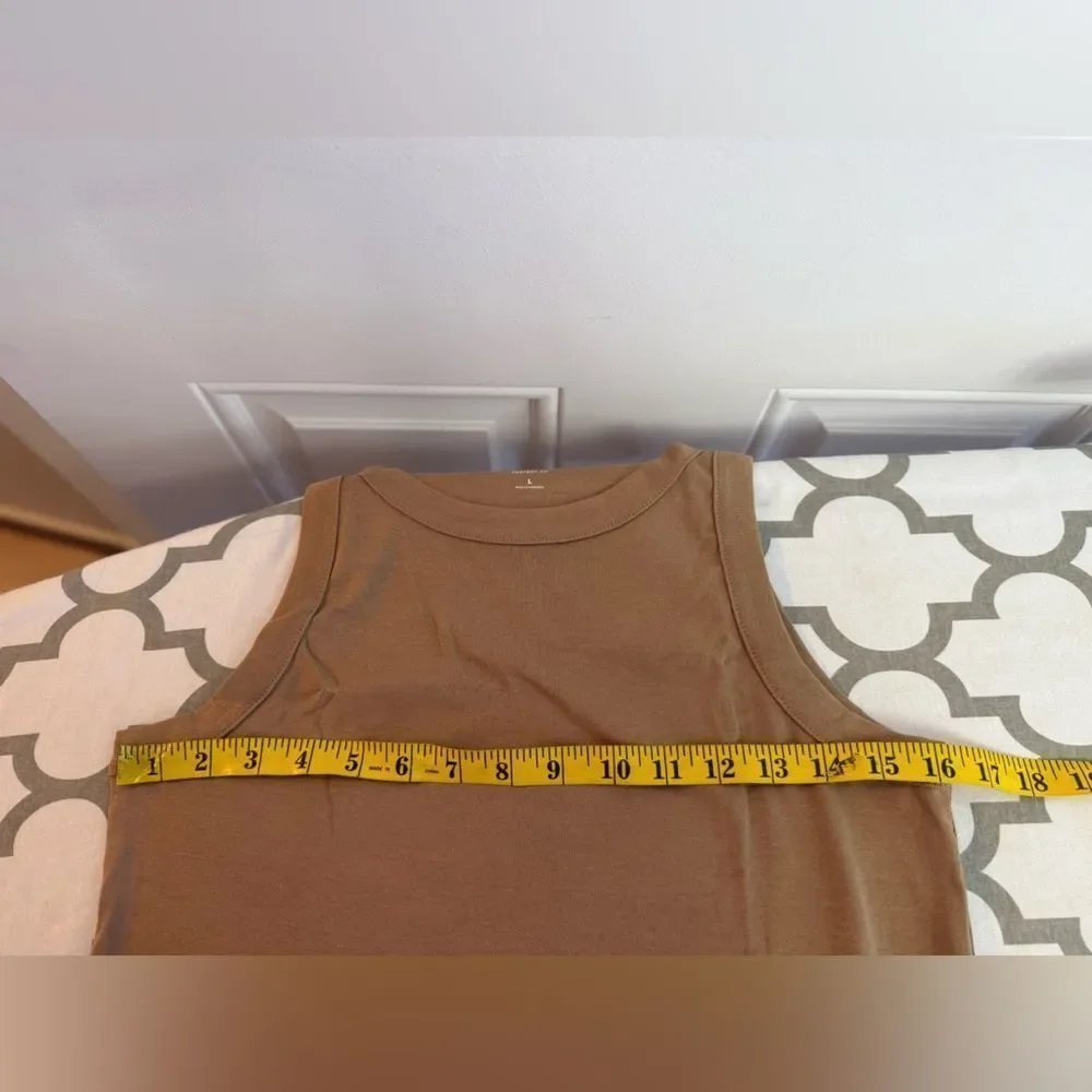J.Crew Perfect-fit high-neck tank top NWT Size L